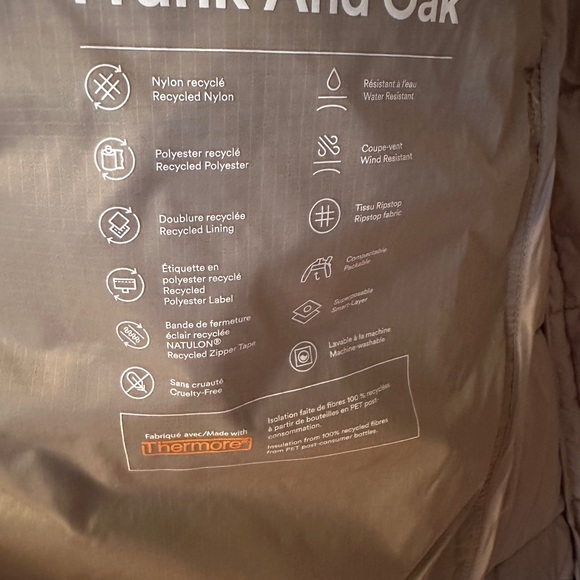 Frank And Oak Puffer Jacket in light gray - Medium - Picture 7 of 7